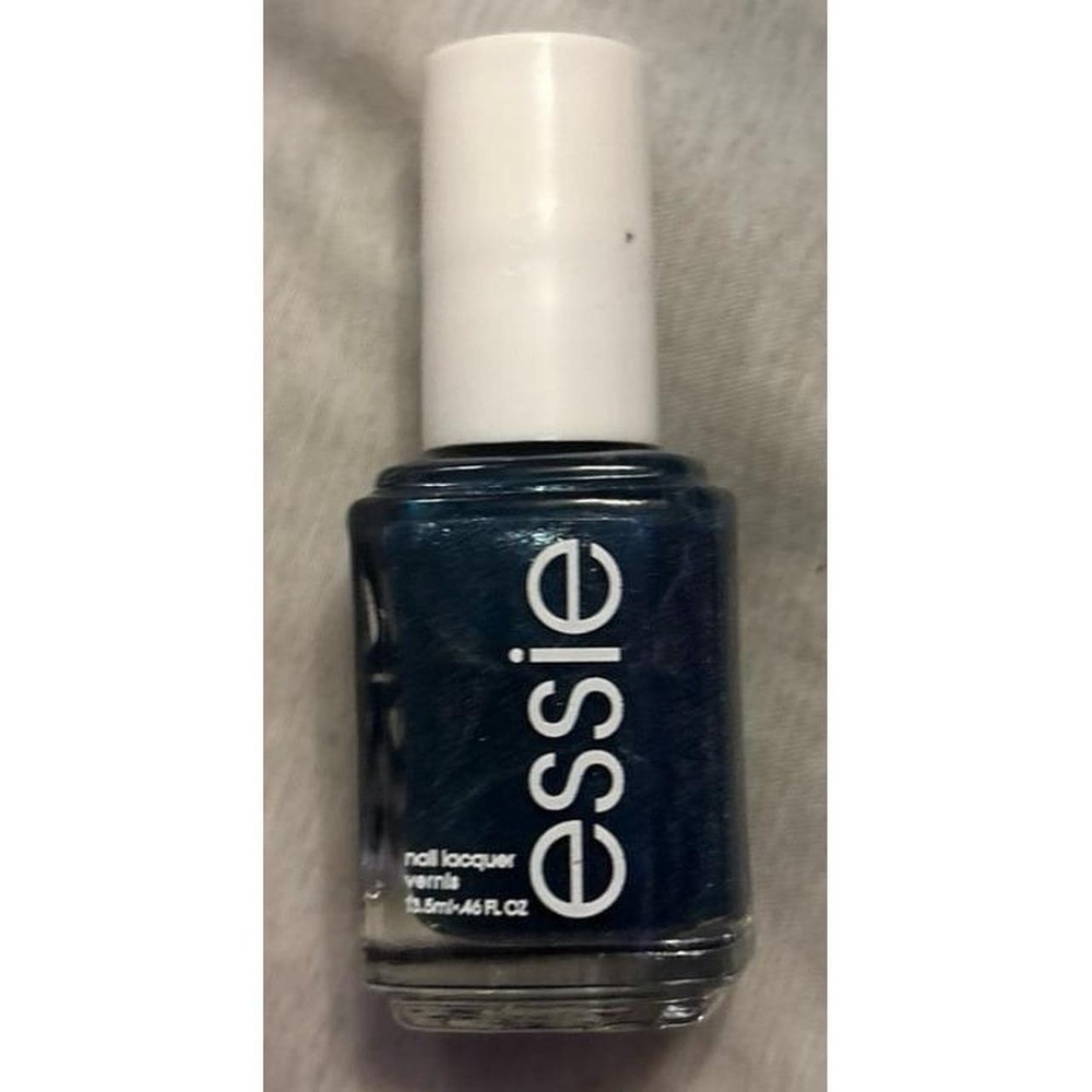 NEW Essie Nail Polish - Never Too Bold, 1832 (Teal & Silver Metallic)